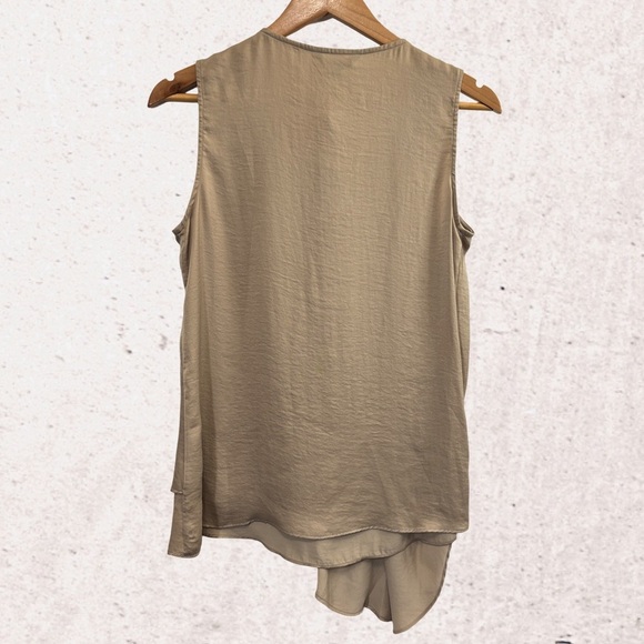 Renuar Tan Asymmetrical Blouse - Picture 2 of 3